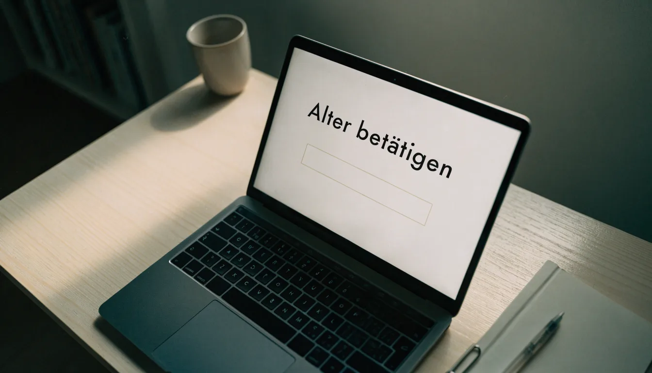 Eine Waage mit zwei leeren Schalen steht auf einem Holztisch vor einem hellen Fenster.